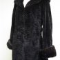 BROWN DYED LASER CUT HI - LO MINK STROLLER-53451(o) SIZE M