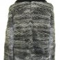 LADIES BLACK/BLUE IRIS 2 TONES V-SHAPE MINK JACKET-52802(o) SIZE M