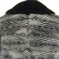 LADIES BLACK/BLUE IRIS 2 TONES V-SHAPE MINK JACKET-52802(o) SIZE M