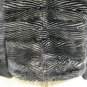 LADIES BLACK/BLUE IRIS 2 TONES V-SHAPE MINK JACKET-52802(o) SIZE M