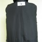 LADIES BLACK/BLUE IRIS 2 TONES V-SHAPE MINK JACKET-52802(o) SIZE M
