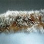 NATURAL RACCOON COLLAR TRIM WITH VELCRO CLOSURE