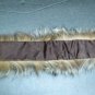 NATURAL RACCOON COLLAR TRIM WITH VELCRO CLOSURE
