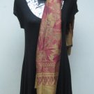 LADIES ITALIAN DESIGNER STUNNING JACQUARD SCARF A - SIZE 68" X 30"