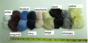 CUTE FRENCH REX RABBIT POM-POM - less then USD0.2/pc