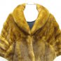 LADIES CLASSIC STUNNING WHISKEY MINK CAPE - 62486(o) SIZE F
