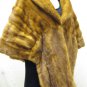 LADIES CLASSIC STUNNING WHISKEY MINK CAPE - 62486(o) SIZE F