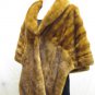 LADIES CLASSIC STUNNING WHISKEY MINK CAPE - 62486(o) SIZE F