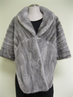 LADIES CLASSIC STUNNING SAPPHIRE MINK CAPE - 64260(o) SIZE F