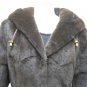 LADIES BROWN PLUCKED MINK SKIN SHORT COAT-64137 (SZ M)