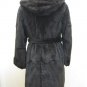 LADIES BROWN PLUCKED MINK SKIN SHORT COAT-64137 (SZ M)