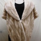 LADIES PEARL US MINK LET OUT CAPE - 61881 (SIZE M )