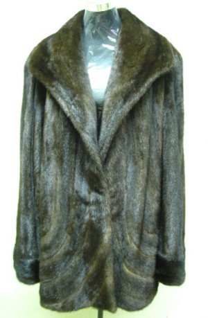 LADIES DEMIBUFF US MINK LETOUT STROLLER WITH DESIGN   - 66146 (SIZE 20)