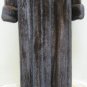 LADIES MAHOGANY MINK LET OUT LONG COAT WITH TURN UP CUFF- 65286 (SZ 12)