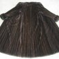 LADIES MAHOGANY MINK LET OUT LONG COAT WITH TURN UP CUFF- 65286 (SZ 12)