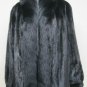 LADIES BLACK MINK STROLLER W/FOX TUXEDO - 66023(o) available size in 12/14/16/