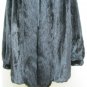 LADIES BLACK MINK STROLLER W/FOX TUXEDO - 66023(o) available size in 12/14/16/