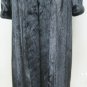 LADIES BLACK MINK COAT W/FOX TUXEDO-66150/1/2(o) SIZE 14 or 16 or 18