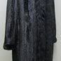 LADIES BLACK MINK COAT W/FOX TUXEDO-66150/1/2(o) SIZE 14 or 16 or 18