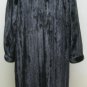LADIES BLACK MINK COAT W/FOX TUXEDO-66150/1/2(o) SIZE 14 or 16 or 18