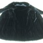 LADIES BLACK MINK COAT W/FOX TUXEDO-66150/1/2(o) SIZE 14 or 16 or 18