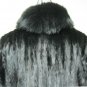 LADIES BLACK MINK COAT W/FOX TUXEDO-66150/1/2(o) SIZE 14 or 16 or 18