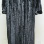 LADIES BLACK MINK COAT W/FOX TUXEDO-66150/1/2(o) SIZE 14 or 16 or 18