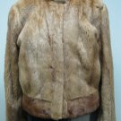 LADIES DYED WHISKEY US MINK BOLERO - 54760 (SIZE 14)
