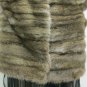 LADIES OLIVER GREEN HORIZONTAL MINK VEST - 64449(o) SIZE 14