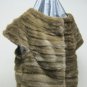 LADIES OLIVER GREEN HORIZONTAL MINK VEST - 64449(o) SIZE 14