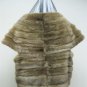 LADIES OLIVER GREEN HORIZONTAL MINK VEST - 64449(o) SIZE 14