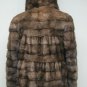 LADIES STUNNING USA DEMIBUFF MINK HOODIE WORK JACKET - 67029(SIZE 44 = 12)