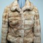 LADIES BLEACHED CANADIAN SABLE HORIZONTAL JKT - 66039(o) SIZE 44 = SIZE S