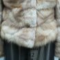 LADIES BLEACHED CANADIAN SABLE HORIZONTAL JKT - 66039(o) SIZE 44 = SIZE S