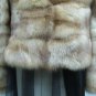 LADIES BLEACHED CANADIAN SABLE HORIZONTAL JKT - 66039(o) SIZE 44 = SIZE S