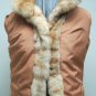LADIES BLEACHED CANADIAN SABLE HORIZONTAL JKT - 66039(o) SIZE 44 = SIZE S