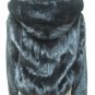 LADIES BLACK US MINK DETACHABLE HOOD JACKET TRIM WITH FOX- 66666 (SIZE 12)