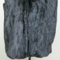 LADIES BLACK FEMALE MINK LETOUT ZIP UP VEST - 67072 (SIZE 16 )