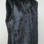 LADIES BLACK FEMALE MINK LETOUT ZIP UP VEST - 67072 (SIZE 16 )