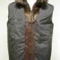 MENS BIG & TALL NATURAL BEAVER BOMBER JACKET  - 63392 (SIZE 4XL)