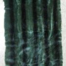 MINK PLUCKED GREEN COL W/STRIPE PLATE-DRESSED REAL GENUINE SKIN (est 47" X 20")