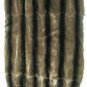 MINK PLUCKED BROWN COL W/STRIPE PLATE-DRESSED GENUINE SKIN (est 44" X 19 1/2")