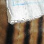 MINK PLUCKED BROWN COL W/STRIPE PLATE-DRESSED GENUINE SKIN (est 44" X 19 1/2")