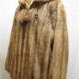 LADIES DYED WHISKEY MINK LET OUT HOODIE JACKET - 59018(o) SIZE L