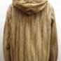 LADIES DYED WHISKEY MINK LET OUT HOODIE JACKET - 59018(o) SIZE L