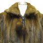 LADIES CUTE MAHOGANY US  MINK DETACHABLE HOODIE JKT-59096(o) SIZE M