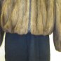 LADIES CUTE MAHOGANY US  MINK DETACHABLE HOODIE JKT-59096(o) SIZE M