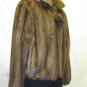 LADIES CUTE MAHOGANY US  MINK DETACHABLE HOODIE JKT-59096(o) SIZE M