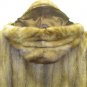 LADIES CUTE MAHOGANY US  MINK DETACHABLE HOODIE JKT-59096(o) SIZE M