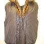 LADIES CUTE MAHOGANY US  MINK DETACHABLE HOODIE JKT-59096(o) SIZE M